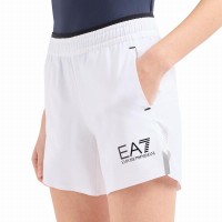 Shorts Armani EA7 Ventus 7 Blanco Mujer