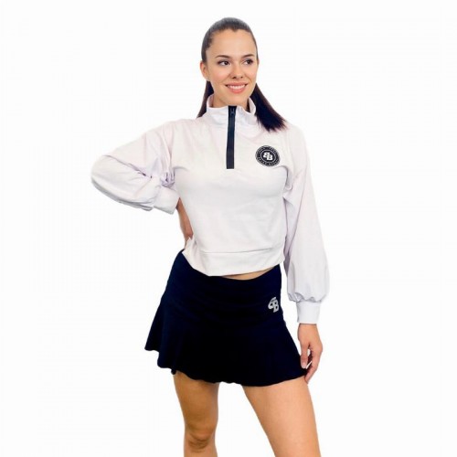 Sudadera BB Cropped Blanco Sudadera BB Cropped Blanco