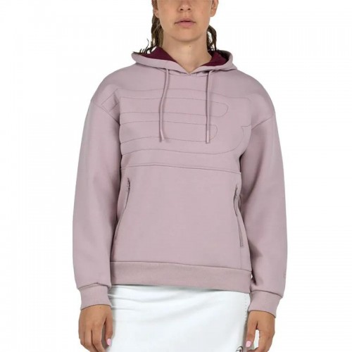 Sudadera Bullpadel Eolia Rosa Sombra