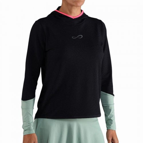 Sudadera Endless Breath Line Negro Verde Forest Sudadera Endless Breath Line Negro Verde Forest