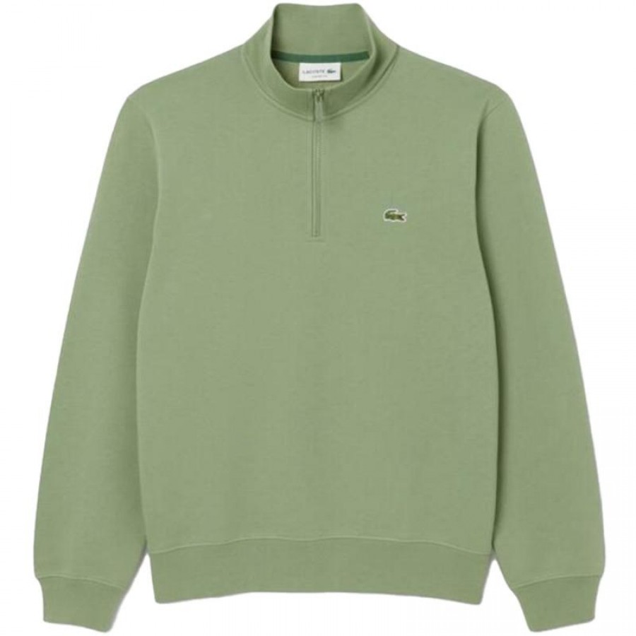 Sudadera Lacoste Classic Fit Verde Tomillo  Oferta + Barato