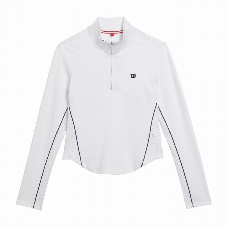 Sudadera Wilson Brentwood Blanco Mujer  Oferta + Barato