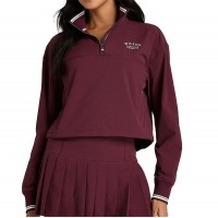 Sudadera Wilson Davenport Tecido Granate Royal Mujer