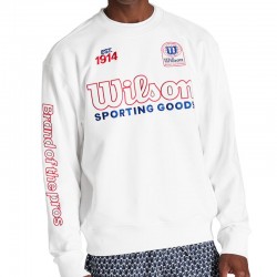 Wilson Playstate Crew White Red Sweatshirt
