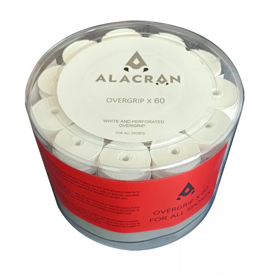 Tambor Alacran 60 Overgrips Perforados Blanco  Oferta + Barato