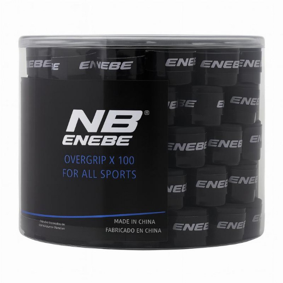 Tambor Enebe Liso Negro 100 Overgrips  Oferta + Barato