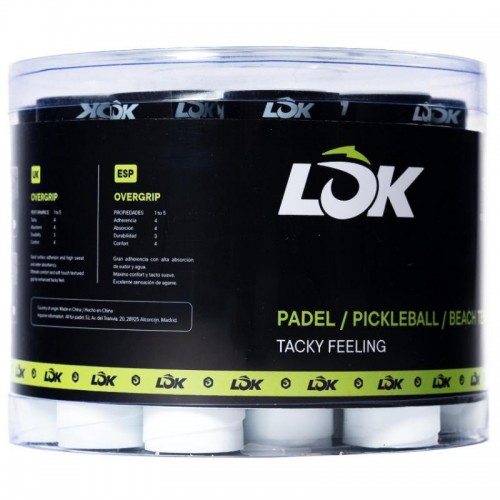 Tambor Lok Tacky Feeling Blanco 60 Overgrips