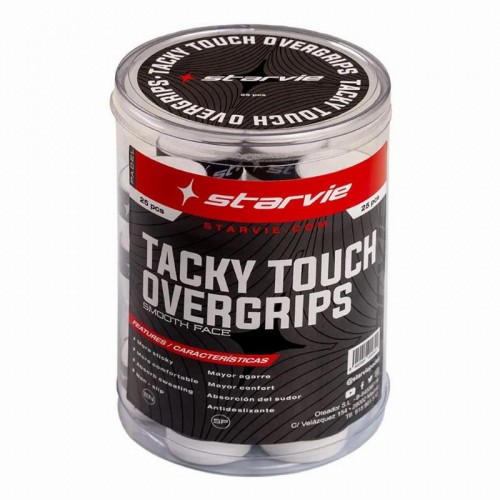 Tambor StarVie Tacky Touch Blanco 25 Overgrips Tambor StarVie Tacky Touch Blanco 25 Overgrips