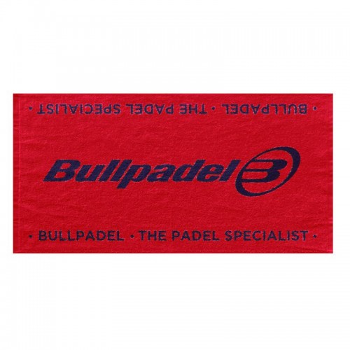 Bullpadel Towel 100x50 Rosso Nero