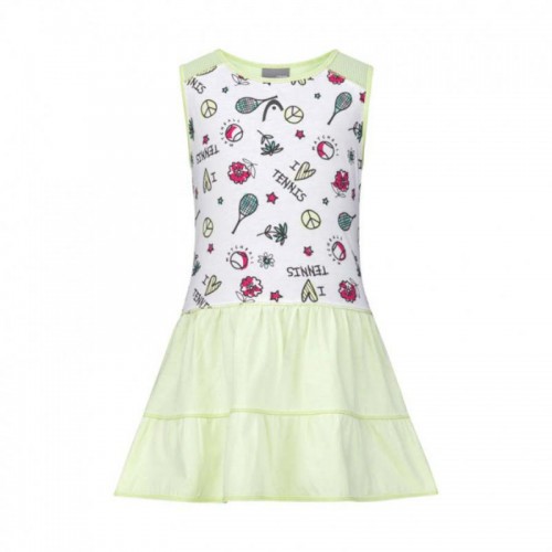Vestido Head Tennis Verde Claro Junior Vestido Head Tennis Verde Claro Junior