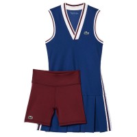 Lacoste Sport Piquet Blu Navy Borgogna Abito  Offerta + Economico