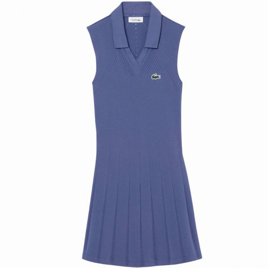 Lacoste Abito Tennis Azzurro Viola  Offerta + Economico