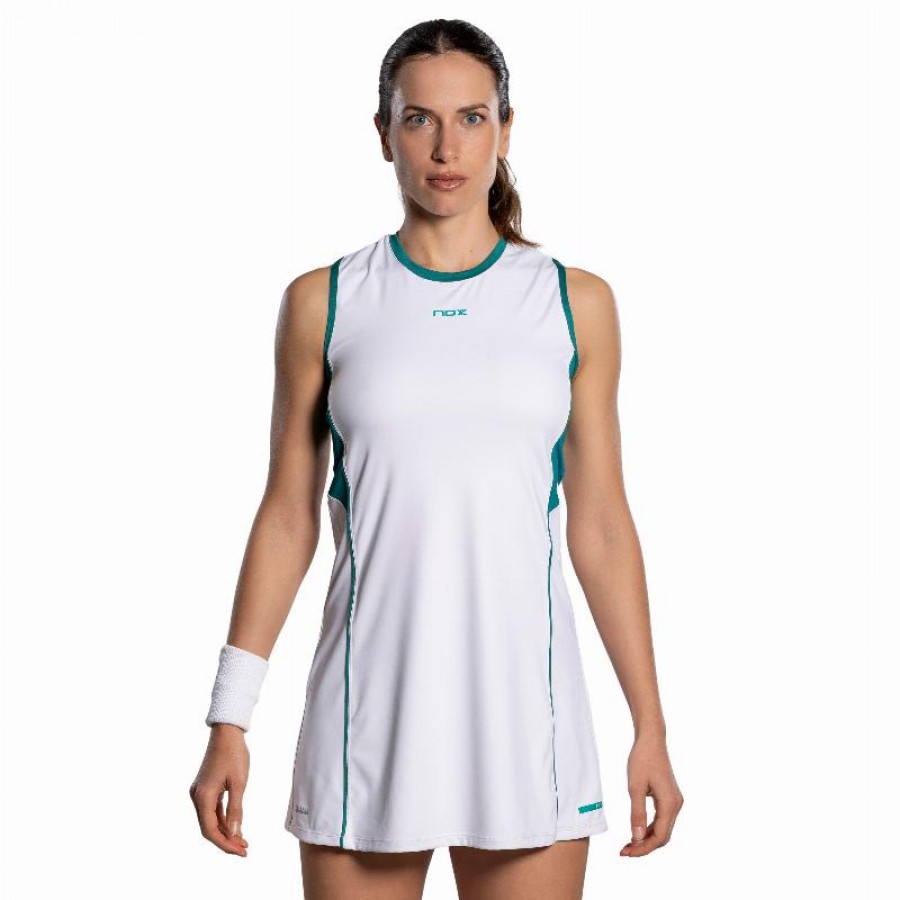 Nox Pro White Green Ivy Dress