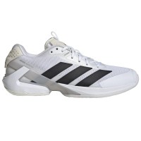 Adidas Adizero Ubersonic 5 Blanc Noir Gris Baskets  Offre - Pas cher
