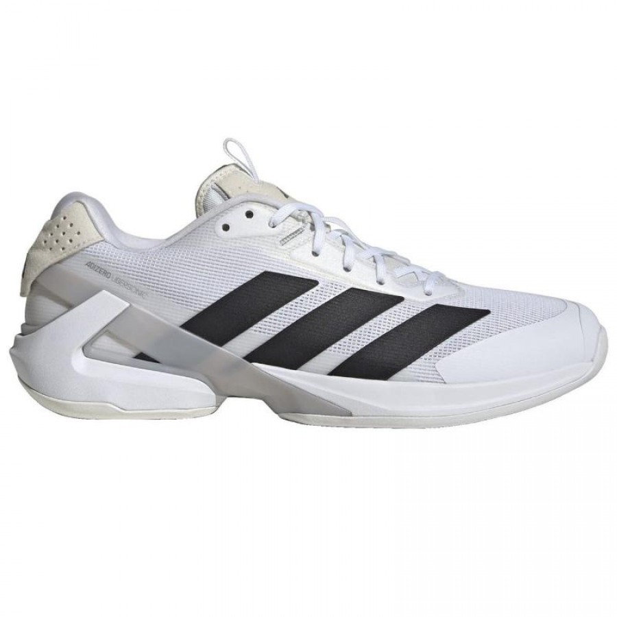 Adidas Adizero Ubersonic 5 Blanc Noir Gris Baskets  Offre - Pas cher