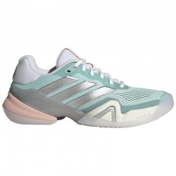 Zapatillas de Padel Adidas Barricade 14 Aqua Plata Mujer