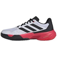 Zapatillas Adidas CourtJam Control 3 Blanco Negro Rojo  Oferta + Barato