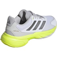 Adidas CourtJam Control 3 White Silver Lucid Lemon Women''s Sneakers  Offer + Cheap