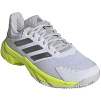 Adidas CourtJam Control 3 White Silver Lucid Lemon Women''s Sneakers  Offer + Cheap