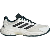 Tênis Adidas CourtJam Control Clay Branco Preto Verde  Oferta + Barato