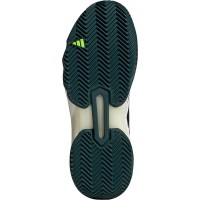 Tênis Adidas CourtJam Control Clay Branco Preto Verde  Oferta + Barato