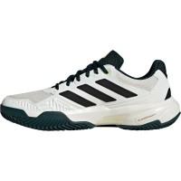 Tênis Adidas CourtJam Control Clay Branco Preto Verde  Oferta + Barato