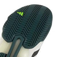 Tênis Adidas CourtJam Control Clay Branco Preto Verde  Oferta + Barato