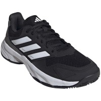 Adidas CourtJam Control Clay Black White Grey Shoes  PADELPOINT Adidas CourtJam Control Clay Black White Grey Shoes