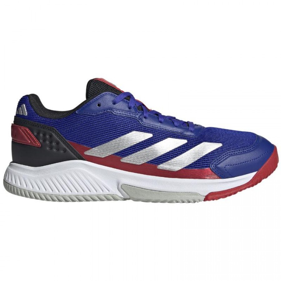Zapatillas Adidas Courtquick Padel Azul Plata Rojo  Oferta + Barato
