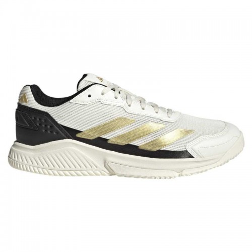 Adidas Courtquick Padel White Gold Black Sneakers