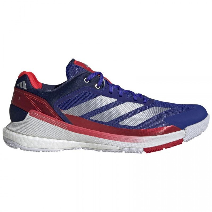 Zapatillas Adidas Crazyquick Boost Padel Azul Plata Blanco  Oferta + Barato