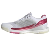 Adidas Crazyquick Boost Padel Blanc Argent Rose Baskets Femme  Offre - Pas cher