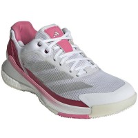 Adidas Crazyquick Boost Padel Blanc Argent Rose Baskets Femme  Offre - Pas cher