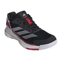 Zapatillas Adidas Crazyquick LS Padel Negro Plata Rojo  Oferta + Barato