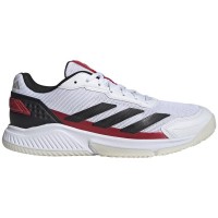 Zapatillas Adidas Courtquick Padel Blanco Negro Rojo  Oferta + Barato