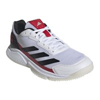 Zapatillas Adidas Courtquick Padel Blanco Negro Rojo  Oferta + Barato
