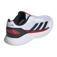 Zapatillas Adidas Courtquick Padel Blanco Negro Rojo  Oferta + Barato