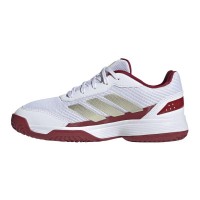 Tênis Adidas Crazyquick Padel Branco Vermelho Júnior