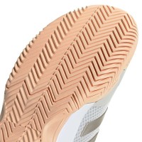 Zapatillas Adidas Gamecourt 2.0 Gris Metalizado Coral Mujer  Oferta + Barato