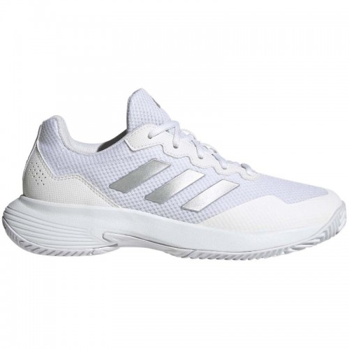 Zapatillas Adidas GameCourt 2 Blanco Plata Metal Mujer Zapatillas Adidas GameCourt 2 Blanco Plata Metal Mujer