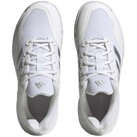 Adidas GameCourt 2 Tênis Feminino Branco Prata Metal  Oferta + Barato