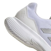 Adidas GameCourt 2 Tênis Feminino Branco Prata Metal  Oferta + Barato