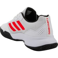 Zapatillas Adidas GameCourt 2 Blanco Rojo Negro  Oferta + Barato