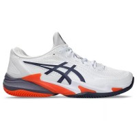 Zapatillas Asics Court FF 3 Clay Blanco Gris Naranja  Oferta + Barato