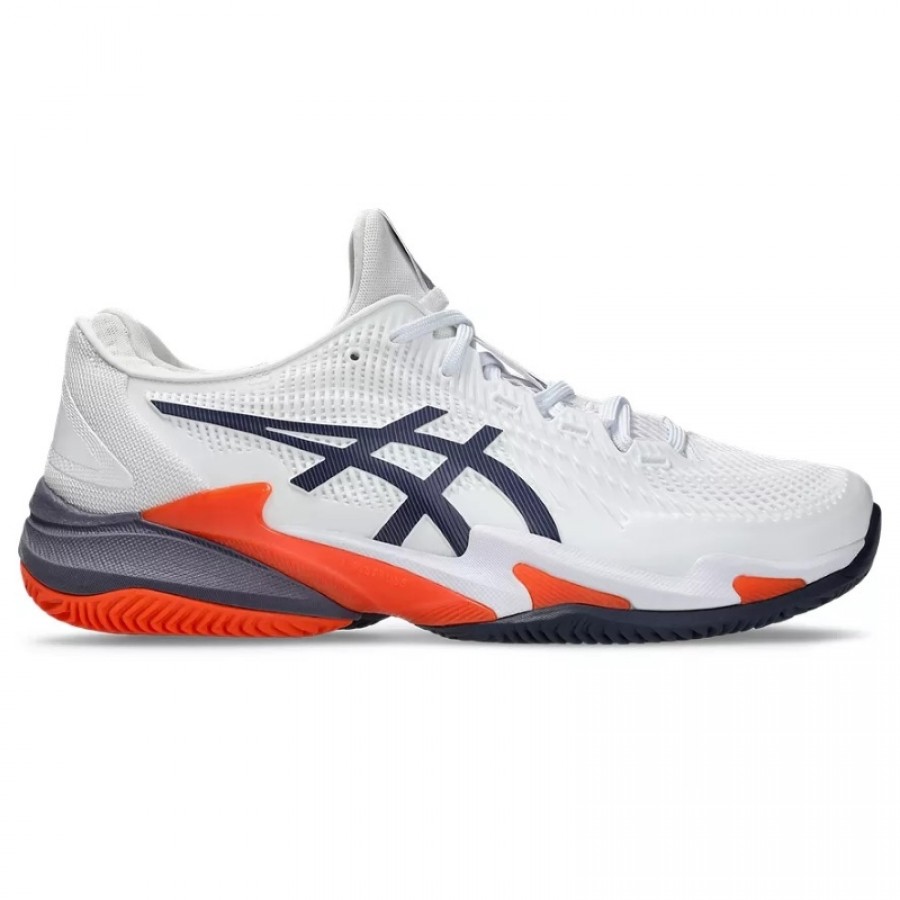 Zapatillas Asics Court FF 3 Clay Blanco Gris Naranja  Oferta + Barato
