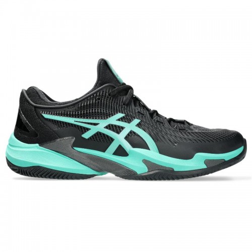 Asics Court FF 3 Clay Black Turquoise Sneakers