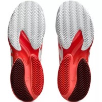 Zapatillas Asics Court FF 3 Novak Clay Blanco Rojo  Oferta + Barato
