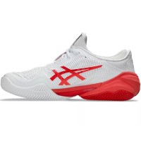 Zapatillas Asics Court FF 3 Novak Clay Blanco Rojo  Oferta + Barato