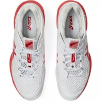 Zapatillas Asics Court FF 3 Novak Clay Blanco Rojo  Oferta + Barato