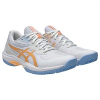 Zapatillas Asics Game FF Padel Blanco Naranja Mujer  Oferta + Barato